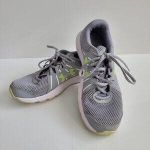 Under Armour Shoes Women's sz 9.5 Dash 2 Grey/Lime Green Running Athletic Shoes